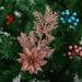 5pcs Pine Branches and Leaves Solid Christmas Flower Christmas Tree Decoration Accessories Wholesale Multi-color Christmas Pendant 7.9 x 2.8 Inch