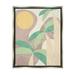 Geometric Palm Tree Summer Botanical & Floral Graphic Art Luster Gray Framed Art Print Wall Art