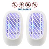 Indoor Bug Zapper Fly Zapper Mosquitos Zapper 2PACK - Electric Portable Plug in Home Insects Zapper for removes Insects Mosquitos Files Bugs Gnats Moths