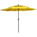 Northlight 9.75ft Outdoor Patio Market Umbrella with Hand Crank and Tilt Yellow