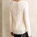 Anthropologie Sweaters | Anthropologie Moth Ella Cable Knit Sweater Layered | Color: Cream | Size: M