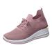 KaLI_store Womens Golf Shoes Walking Shoes for Women Arch Support Comfort Lightweight Slip on Sneakers with Memory Foam Pink 8