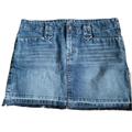 American Eagle Outfitters Skirts | American Eagle Outfitters Women's Size 2 Blue Jean Denim Mini Skirt 100%Cotton | Color: Blue | Size: 2