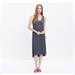 Madewell Dresses | Madewell Heathered Charcoal Jersey Tank Dress | Color: Black/Gray | Size: M