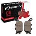 Sixity C6 Rear Ceramic Brake Pads compatible with Yamaha FZS600 FZ6 V X Y 4 Piston Caliper 2007-2009 Complete Set