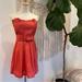 Anthropologie Dresses | Anthropologie Coral Stretch Pleated Sundress Strapless Mini Dress - Size Small | Color: Pink | Size: S