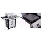 Char-Broil Convective 440S - 4 Brenner Gasgrill mit Seitenbrenner, Edelstahl & 140 515 - Gussgrillplattenaufsatz für Seitenbrenner alle Char-Broil Modelle.