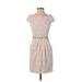 City Triangles Casual Dress: Pink Jacquard Dresses - Women's Size 4