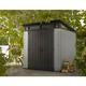 Keter Artisan 7 x 7ft Double Door Outdoor Pent Garden Storage Shed - Grey