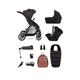 Silver Cross Reef Ultimate Pack & First Bed Carrycot, Pushchair, Dream I-Size Car Seat, Base, Rucksack, Footmuff, Cup & Phone Holder, Adaptors, Snack Tray - Orbit