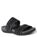 Original Comfort By Dearfoams Blair Low Foam Double Band Slide - Womens 6.5 Black Sandal Medium