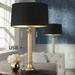 Possini Euro Wynne 30" High Gold and Black Dual USB Lamps Set of 2