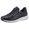 Sneaker ARA "OSAKA", Damen, Gr. 5,5 (38,5), blau, Glattleder, unifarben, sportlich, Schuhe, mit Reißverschluss, H-Weite, Freizeitschuh, Halbschuh, Schnürschuh