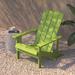 Outdoor All-Weather Poly Resin Wood Adirondack Chairs (Set of 2)