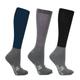 Hy Sport Active Riding Socks - Midnight Navy/Pencil Point Grey/Black - Adult 4-8 - Pack of 3