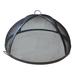 Master Flame Stainless Steel Round Fire Pit Spark Screen in Black | 17 H x 56 W x 56 D in | Wayfair SSDOME-56