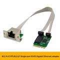 M.2A+E RTL8111F Gigabit Network Card Single Port RJ45 Ethernet Network Card Industrial Computer LAN Network Card