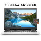 Dell Inspiron 15 3000 3505 Business Laptop 15.6 FHD Anti-glare Display AMD Ryzen 3 3250U 8GB DDR4 512GB SSD AMD Radeon Graphics Fingerprint HDMI MaxxAudio Pro WIFI HD Webcam Win10 Snow White
