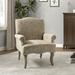 Armchair - Belle 30" W Polyester Armchair Wood/Polyester in Brown/Gray Laurel Foundry Modern Farmhouse® | 38.5 H x 30 W x 29 D in | Wayfair