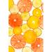 Hokku Designs Citrus Fruit Slice - Wrapped Canvas Graphic Art Canvas in Orange/Yellow | 12 H x 8 W x 1.25 D in | Wayfair