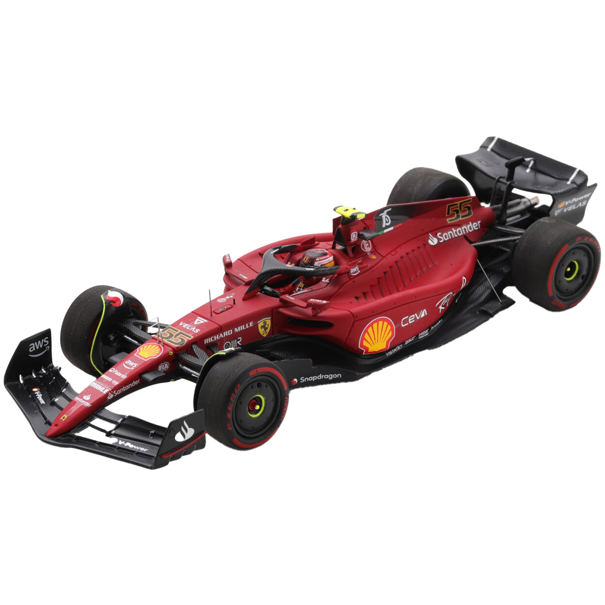 Scuderia Ferrari F1-75 Nr. 55 Gewinner GP Großbritannien Carlos Sainz 1:43 LookSmart-Modell Image