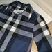 Burberry Shirts & Tops | 6m Burberry Button Up Shirt For Baby Boy | Color: Blue/White | Size: 6-9mb