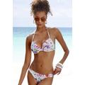 Push-Up-Bikini LASCANA Gr. 34, Cup A, grün (hellmint, bedruckt) Damen Bikini-Sets Ocean Blue