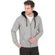 Sweatjacke TRIGEMA "TRIGEMA mit Kapuze" Gr. 5XL, grau (grau, melange) Herren Sweatjacken