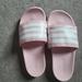 Adidas Shoes | Bogo Free Pink Adidas Women's Slip-On Sandals | Color: Pink/White | Size: 5