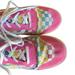 Vans Shoes | Multi Color Check Vans 7 | Color: Pink/Yellow | Size: 7