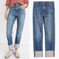 Madewell Jeans | Madewell Full Length Classic Straight Jeans In Chritoforo Wash Selvedge Edt. 25. | Color: Blue | Size: 25