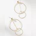 Anthropologie Jewelry | Anthropologie Tandem Drop Earrings | Color: Gold | Size: Os