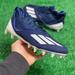 Adidas Shoes | Adidas Adizero Scorch Mens Football Shoes Cleats Blue White Fx4250 New Multi Sz | Color: Blue/White | Size: 13