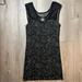 Free People Dresses | Free People Sleeveless Black Gold Metallic Mesh Top Dress Women’s Size Medium | Color: Black/Gold | Size: M