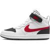 Sneaker NIKE SPORTSWEAR "COURT BOROUGH MID 2 (PS)", Gr. 28,5, rot (weiß, rot), Leder, Synthetik, sportlich, Schuhe, Design auf den Spuren des Air Force 1