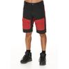 Shorts WHISTLER "ERIC", Herren, Gr. M, US-Größen, schwarz (schwarz, rot), 65% Polyester, 35% Baumwolle, mehrfarbig, casual, kurz, Hosen, mit atmungsaktivem Funktionsstretch