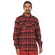 Fleeceshirt WHISTLER "Flannel" Gr. M, rot (rot, schwarz) Herren Shirts Langarm