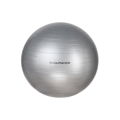 Gymnastikball ENDURANCE Bälle silberfarben mit 65 cm Durchmesser