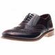 London Brogues Mens Gatsby Brogue Shoes Maroon 8 UK