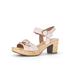 Gabor Women Sandals, Ladies Strappy Sandals,Sandal,Summer Shoe,Summer Sandal,Heel,Red (Rouge),38 EU / 5 UK