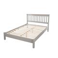 Core Products, Corona Grey Slatted Low End Bedstead, 4 Feet 6-Inch Size