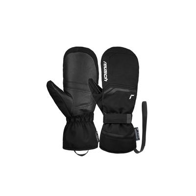 Fäustlinge REUSCH "Primus R-TEX XT Mitten", Damen, Gr. 9,5, schwarz-weiß (schwarz, weiß), 85% Polyester, 15% Polyurethan