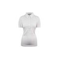 Under Armour HeatGear Zinger Golf Fitted Polo Shirt Womens Cream Top 1272340 103 - Size X-Small