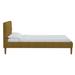 AllModern Abba Upholstered Low Profile Platform Bed Metal in Black/Yellow | 39 H x 45 W x 84 D in | Wayfair 88243C3974974356B393512CF380D4D8