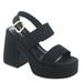 Steve Madden Valory - Womens 9 Black Sandal Medium