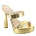 Jessica Simpson Sempira - Womens 10 Gold Sandal Medium