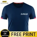 T-shirt à séchage rapide pour hommes et femmes logo personnalisé chemise de course Team Sportedly