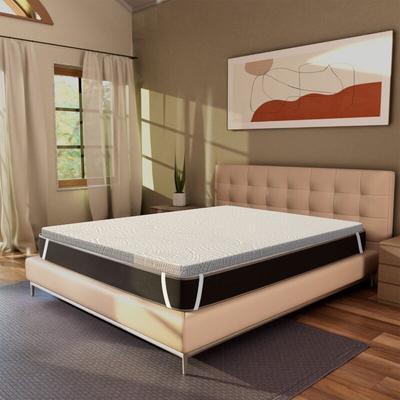 Topper 160x190 aus Memory Foam - 7 cm hoch, abziehbar, differenzierten Zonen One H7