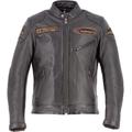 Helstons Trevor Veste en cuir de moto, noir-brun, taille XL