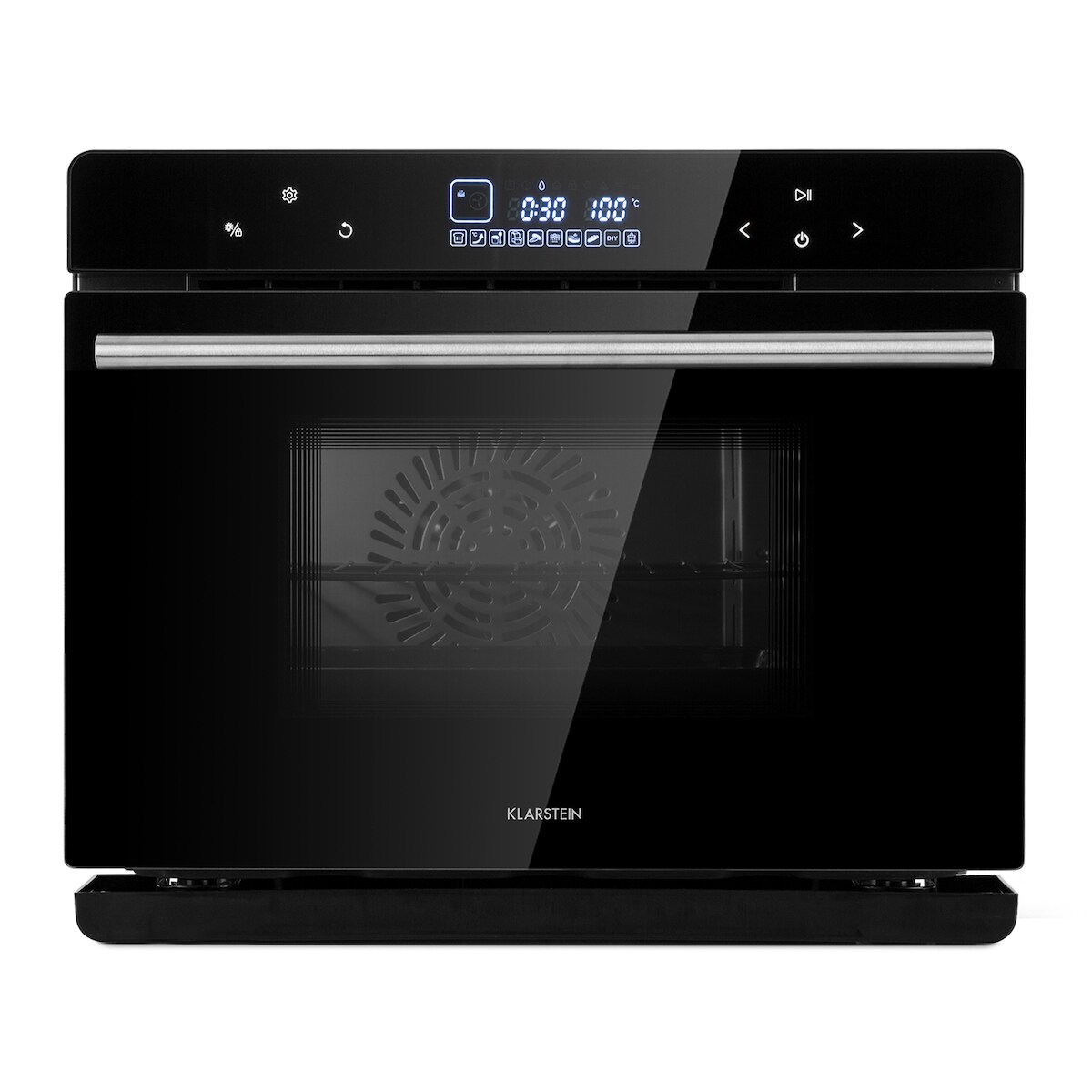 Klarstein MasterFresh Dampfbackofen 230°C 24l Touch-Bedienfeld schwarz Schwarz Image